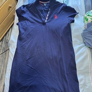 U.S. Polo Assn. Navy Polo with Red and White Trim